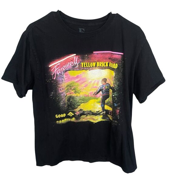 Elton John Concert Shirt Adult Large Farewell Yellow Brick Road Tour 2019 Cotton - Picture 1 of 10